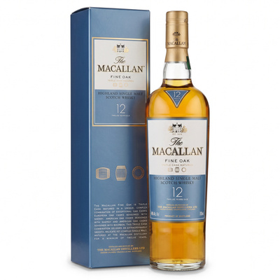 WHISKY MACALLAN 12YO FINE OAK TRIPLE CASK 40% 0,7L