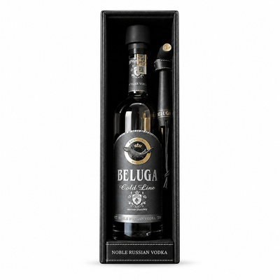 BELUGA GOLD LINE 40% + LEATHER CASE 40% 0,7L