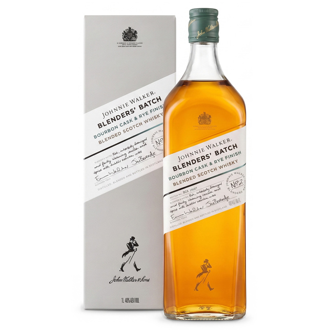 JOHNNIE WALKER BLENDERS BATCH BOURBON CASK & RYE FINISH 40% 1L