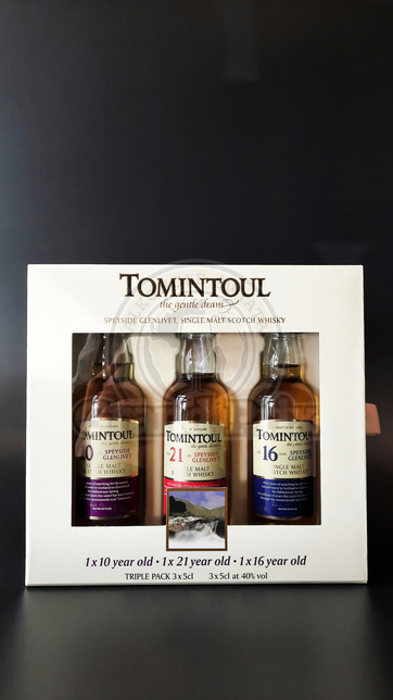 Mini WHISKY TOMINTOUL MINI SET - 10YO/16YO/21YO (3*50ML) 40% 0,15L