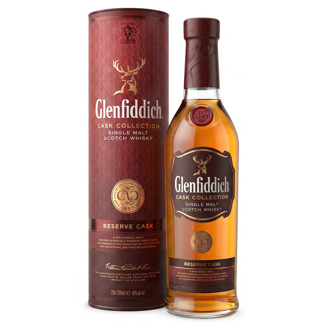 Mini WHISKY GLENFIDDICH RESERVE CASK 40% 0,2L