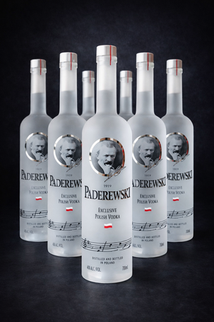Wódka Paderewski 0,7 tuba 6 butelek