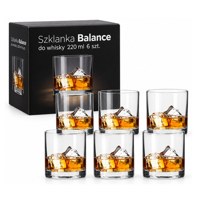 Szklanka Balance do whisky 220 ml 6 szt