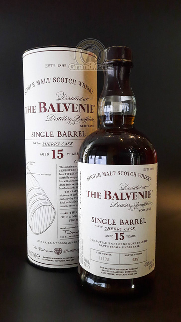BALVENIE 15YO SINGLE BARREL SHERRY CASK  47,8% 0,7L
