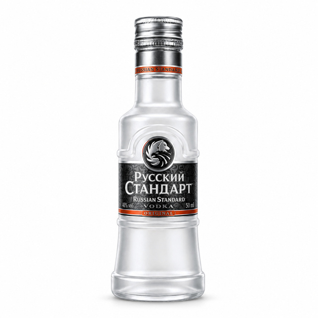 Mini WÓDKA RUSSKY STANDARD 40% 50ML ( po sprzedaży produkt wycofany)