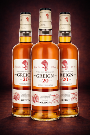 Whisky GREIGN 20YO 40% 0,7l Single Grain 3 butelki