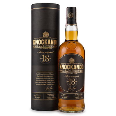 WHISKY KNOCKANDO 18YO 43%  0,7L