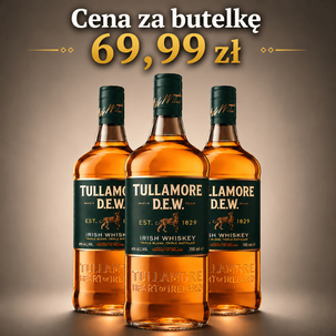 Whisky TULLAMORE 40% 0,7l 3 butelki