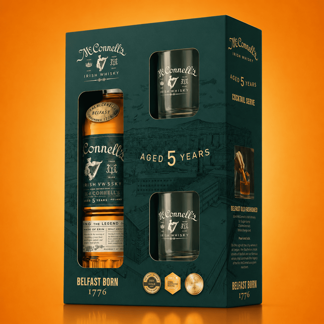 Whisky McCONNELL`S 5YO 42% 0,7l +2szkl
