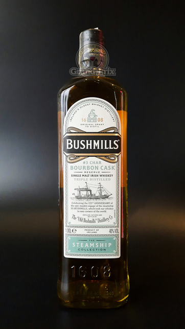 WHISKY BUSHMILLS STEAMSHIP BOURBON CASK 40% 1L