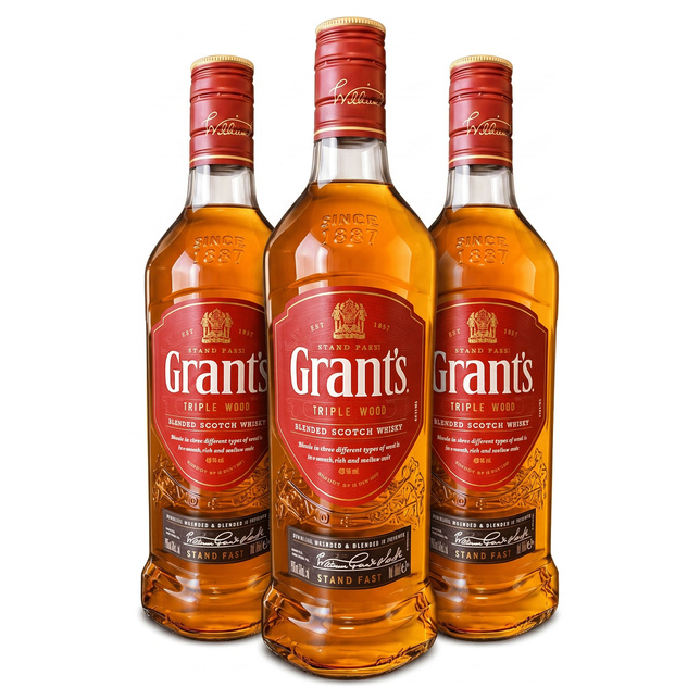 Whisky GRANTS 40% 0,7l 3 butelki