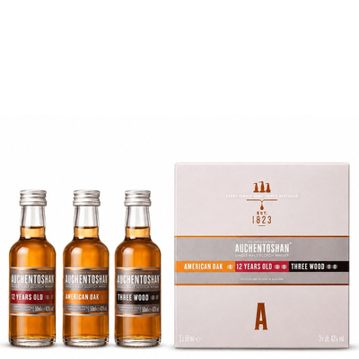 AUCHENTOSHAN COLLECTION - AMERICAN/12Y/THREE WOOD (3*50ML) 41% 0,15L