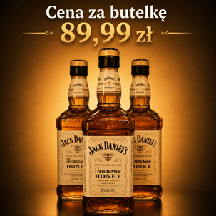 Whisky Jack Daniels 0,7l  honey 3 butelki
