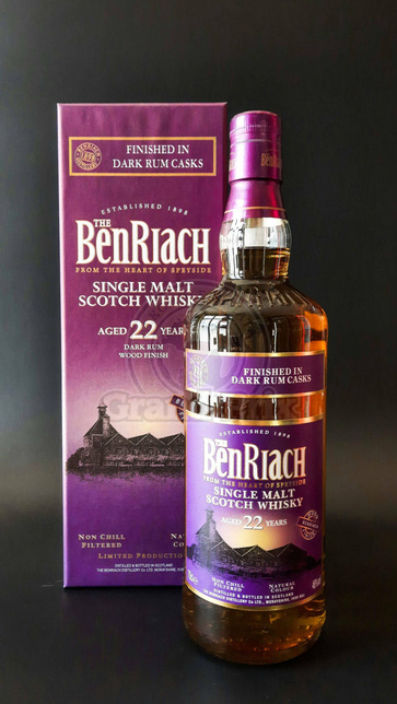 BENRIACH 22YO DARK RUM FINISH 46% 0,7L
