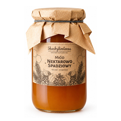Miód z Roztocza Nektarowo - Spadziowy 1000g
