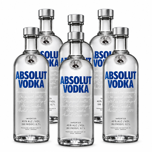 Wódka ABSOLUT Blue 40% 0,7l 6 butelek