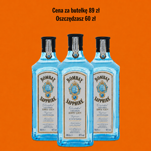 Gin BOMBAY SAPPHIRE 40% 0,7L 3 butelki