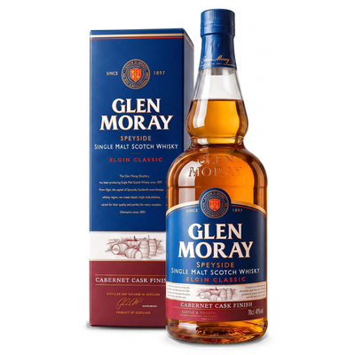 WHISKY GLEN MORAY CABERNET CASK 40% 0,7L