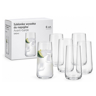 Szklanka wysoka do napojów Avant-Garde 540ml 6 szt