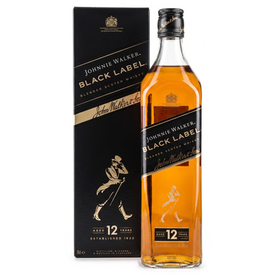 WHISKY JOHNNIE WALKER BLACK LABEL 12YO 40% 0,7L