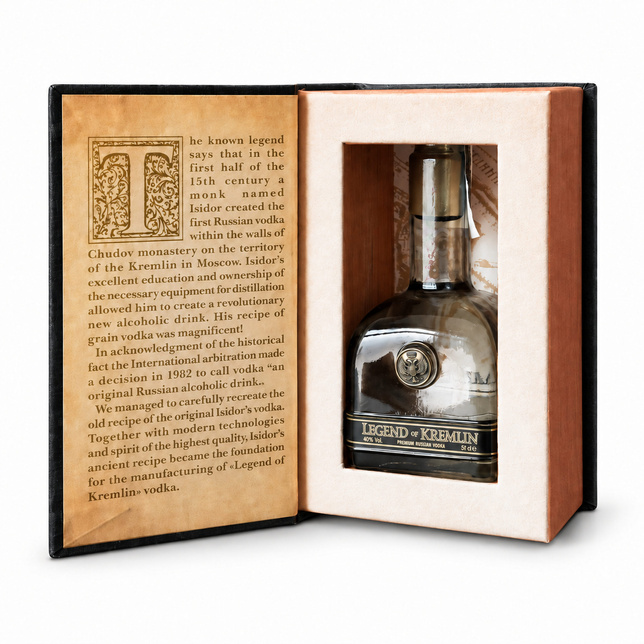 Mini WÓDKA LEGEND OF KREMLIN BOOK 40% 50ML