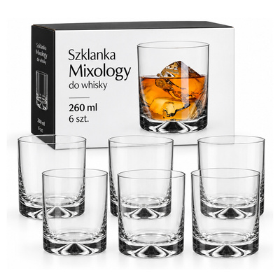 Szklanka Mixology do whisky 260 ml 6 szt