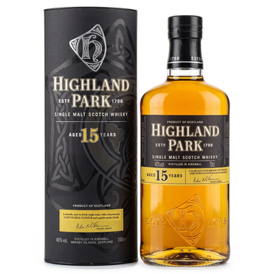 WHISKY HIGHLAND PARK 15YO 40%  0,7L