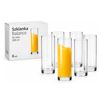 Szklanka Balance do soku 200 ml 6 szt