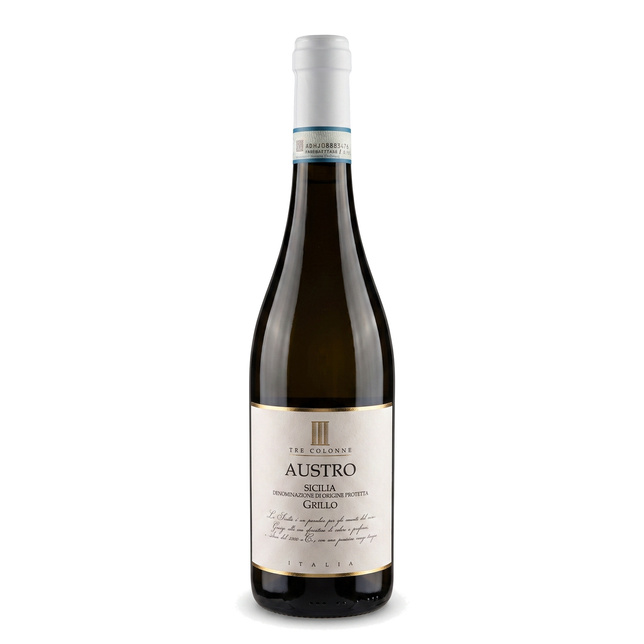 Wino Austro Grillo Tre Colonne Sicilia DOP 0.75 L
