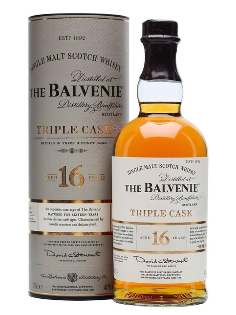 BALVENIE 16YO TRIPLE CASK  40%  0,7L