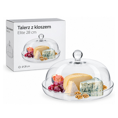 Talerz z kloszem Elite 28 cm