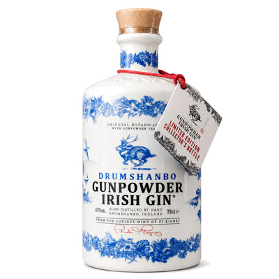 GIN DRUMSHANBO GUNPOWDER IRISH GIN CERAMIC BOTTLE 43% 0,7L