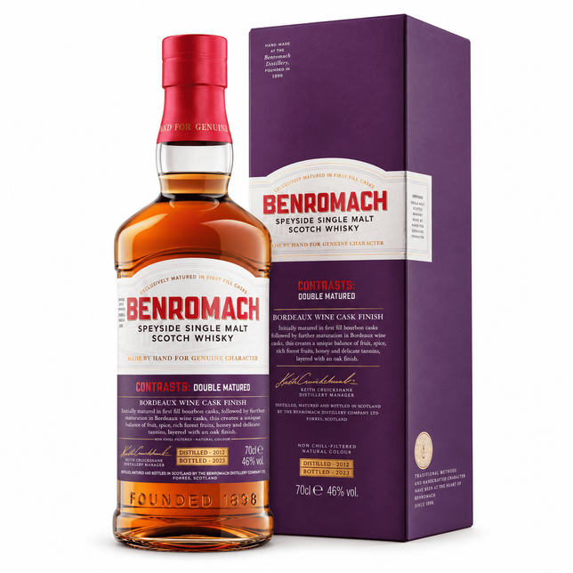 Whisky Benromach Wood Finish Bordeaux Chateau Cissac 2011 Speyside SM 46% 0,7 L