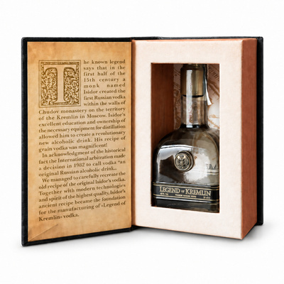Mini WÓDKA LEGEND OF KREMLIN BOOK 40%  50ML