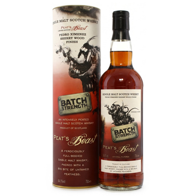 WHISKY PEATS BEAST PX SHERRY WOOD FINISH 54,1% 0,7L