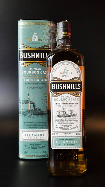 WHISKY BUSHMILLS STEAMSHIP BOURBON CASK 40% 1L