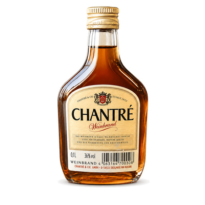 Mini. BRANDY CHANTRE WEINBRAND 36% 0,1L