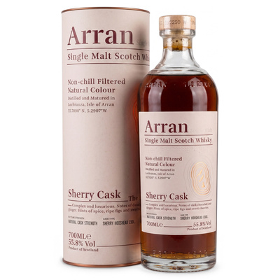 WHISKY ARRAN SHERRY CASK THE BODEGA  55,8%  0,7L
