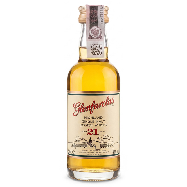 MINI WHISKY GLENFARCLAS 21YO 43% 50ML