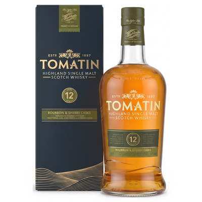 WHISKY TOMATIN 12YO BOURBON SHERRY CASK 43% 1L