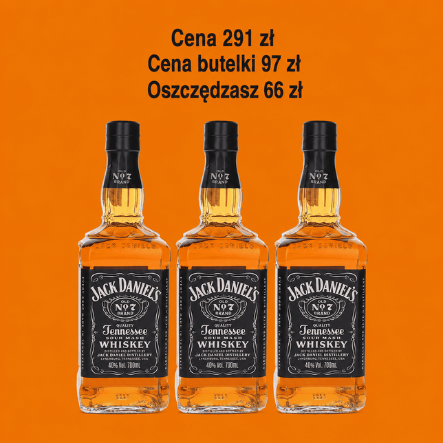 Whisky Jack Daniels 0,7 l 3 butelki