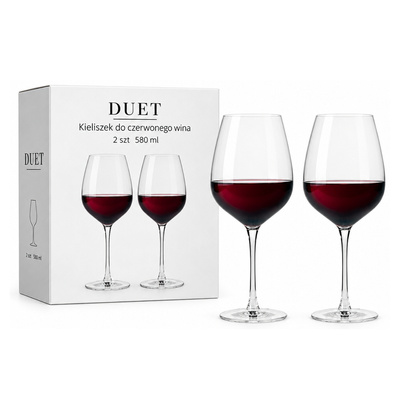 Kieliszek DUET do czerwonego wina 2 szt  580 ml