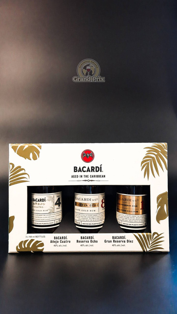 Mini RUM BACARDI DISCOVERY PACK ( 3x100ml ) 40% 0.30L
