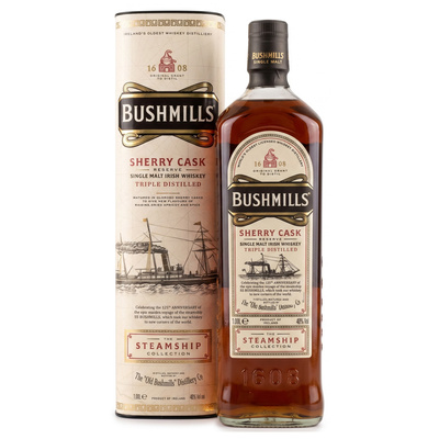 WHISKY BUSHMILL'S STEAMSHIP SHERRY CASK 40% 1L