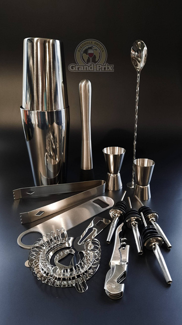 Zestaw barmański do drinków 14 elementów Shaker Bostoński Tin on Tin