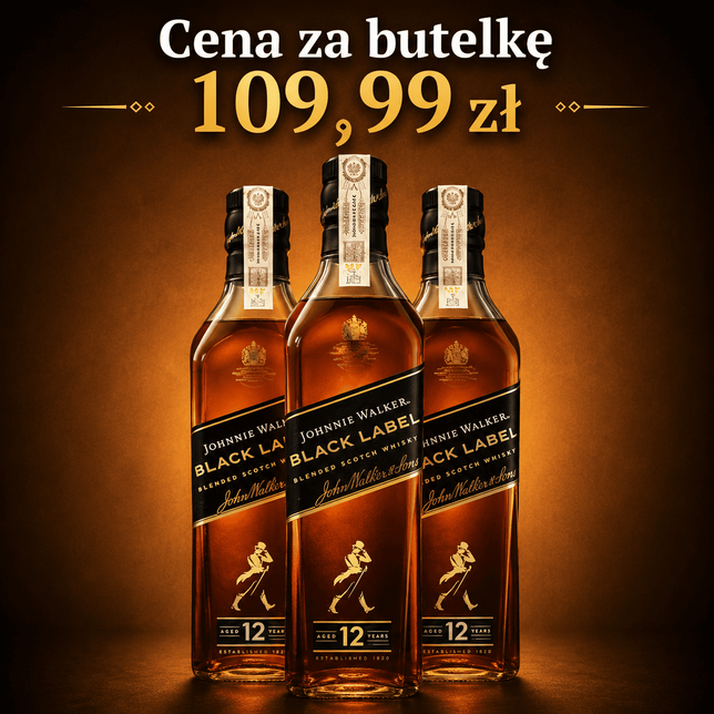 Whisky Johnnie Walker Black Lebel 0,7l 3 butelki