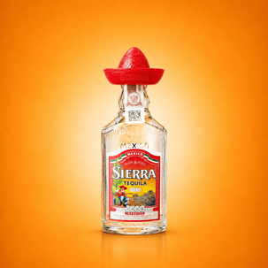 Mini TEQUILA SIERRA SILVER  35%  50ML
