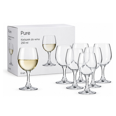 Kieliszek Pure do wina 250 ml 6 szt