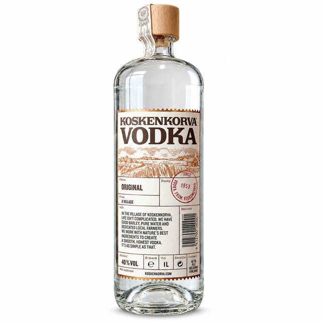 KOSKENKORVA VODKA 40% 1L