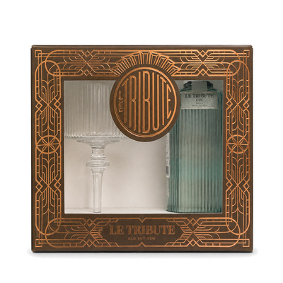 Gin Le Tribute 43% 0,7 L + glass